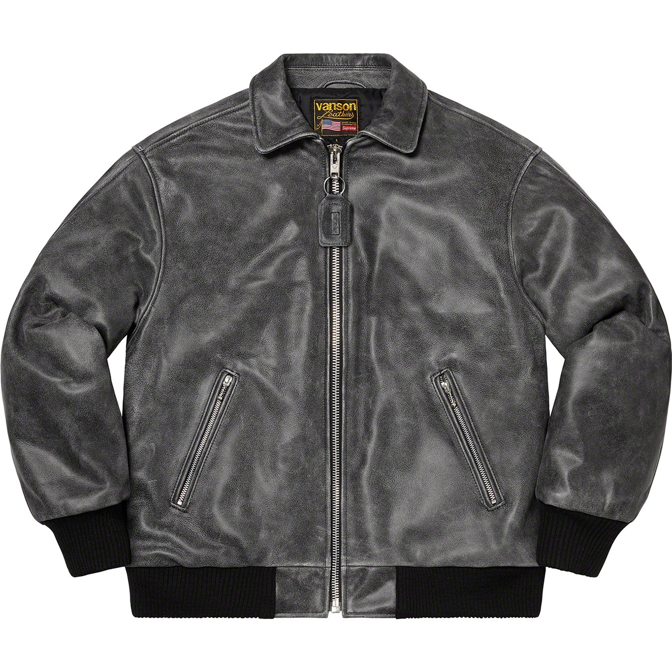 Supreme®/Vanson Leathers® Worn Leather Jacket view 5
